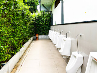 the urinal at the gas station