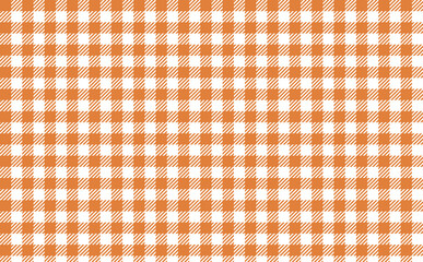 秋っぽいオレンジ色のギンガムチェックの背景素材