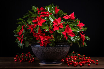 Holly Flower In A Pot