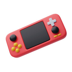 3d Handheld game console, Video game console portable, Game concept. © Kannapat