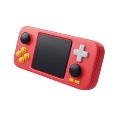3d Handheld game console, Video game console portable, Game concept. © Kannapat