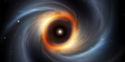 Black Holes. background with space