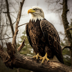 Fototapeta premium american bald eagle