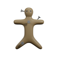 curse toy 3d isolated on white background, 3drender