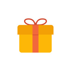 Vector gift box logo vector icon design