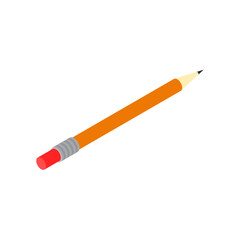Vector pencil on white background icon