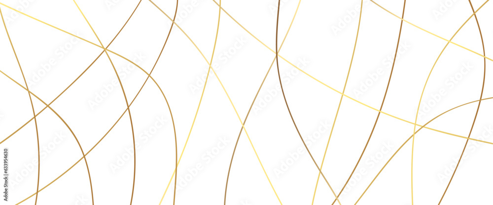 Aufkleber white abstract background with golden diagonal lines and shadows, luxury and elegant texture element