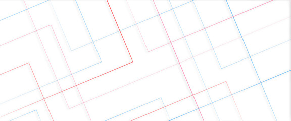 Modern minimal and clean white blue background with realistic line wave geometric circle shape, abstract white and blue colors with lines pattern texture business background.