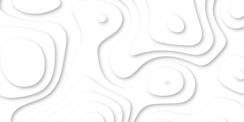 Abstract wavy line 3d paper cut white background. Vector abstract white paper cut banner. White waves decorative papercut design. Abstract realistic papercut decoration textured with wavy layers 