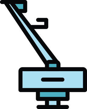 recommend clip art: Fast trimmer icon outline vector. Garden lawn. Weed tool color flat