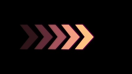 abstract directional arrow loading icon illustration 4k