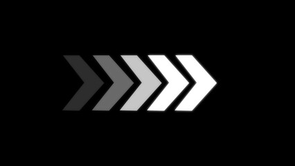 abstract directional arrow loading icon illustration 4k