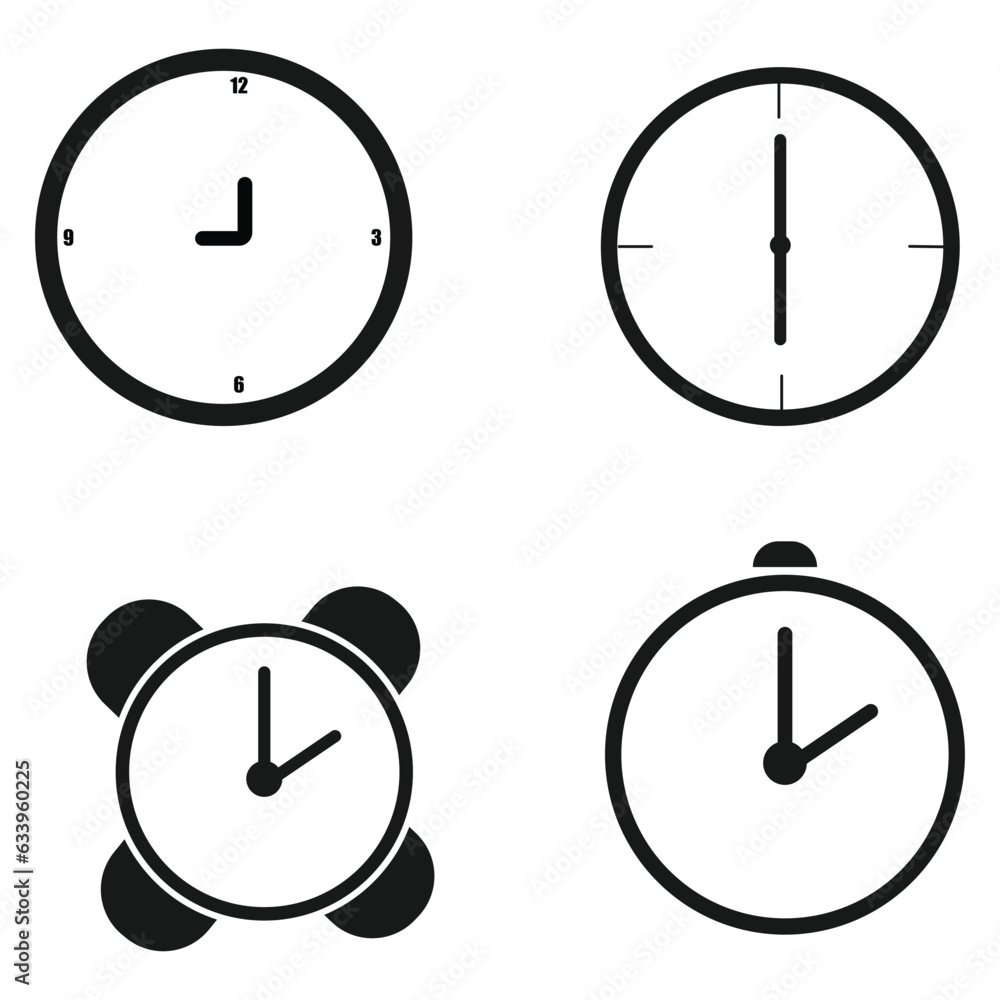 Canvas Prints clock icon vector