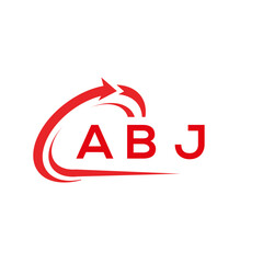 ABJ letter logo design on white background. ABJ creative initials letter logo concept. ABJ letter design.	
