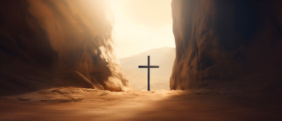Cross in the desert