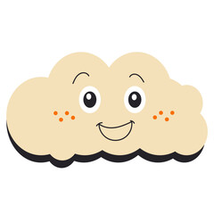 Retro Cloud Character