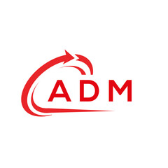 ADM letter logo design on white background. ADM creative initials letter logo concept. ADM letter design.	
