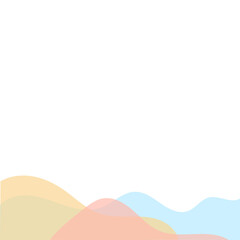 Obraz premium Transparent Blob Footer