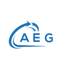 AEG letter logo design on white background. AEG creative initials letter logo concept. AEG letter design.	
