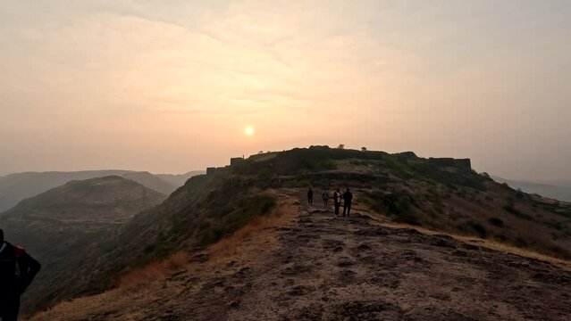 Malhargad or Malhar Gad or Garh fort in Pune Maharashtra India