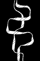 Minimalist Simple Abstract Line Art Ink Poster Background