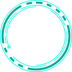 Futuristic Circle Frame
