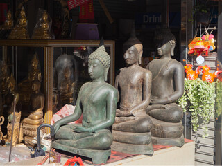buddha statue in thai market in Bangkok