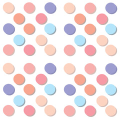 Fototapeta na wymiar seamless pattern with blue circles dots