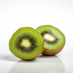 Fototapeta premium Kiwi on plain white background - product photography