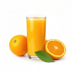 Orange Juice on plain white background - product photography