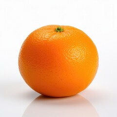 Orange on plain white background - product photography