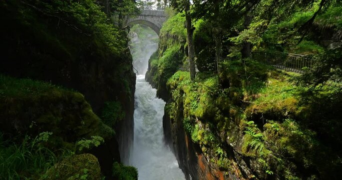 The Pont D'espagne, Cauterets, Hautes Pyrenees, France