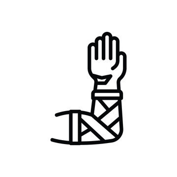 Black line icon for boner 