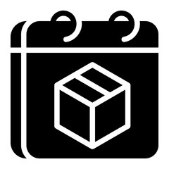 delivery date glyph icon