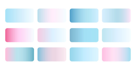 bright blue color gradient shades collection design