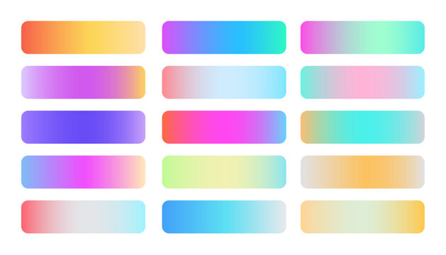 abstract multicolor gradient kit banner in collection vector
