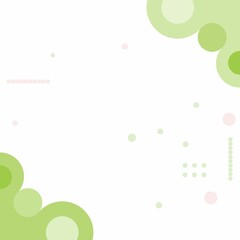 sweet colorful circles background, trendy social media post template