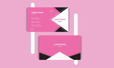 Simple Professional Business card design for personal and company identity.