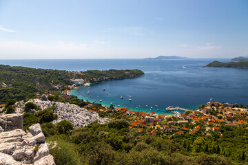 Elaphiti Islands, Croatia 08-03-2023 The Elaphiti Islands is a small archipelago consisting of several islands stretching northwest of Dubrovnik, in the Adriatic Sea. 