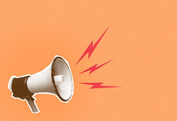 Megaphone Halftone