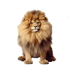 Grumpy lion