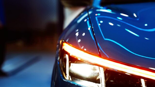 headlight of a car
