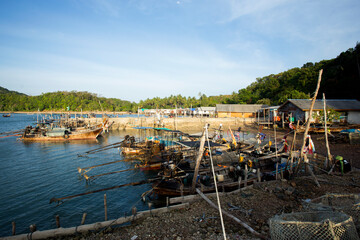 Bay of Ko Yao island fishing village in southern Thailand.