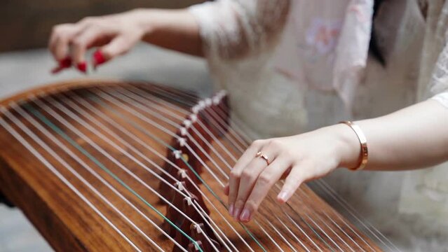 People playing the zither