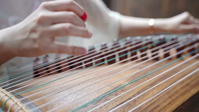 People playing the zither
