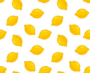 Whole lemons seamless pattern, sour citrus print