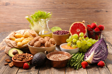 fruit and vegetable-assorted of health food