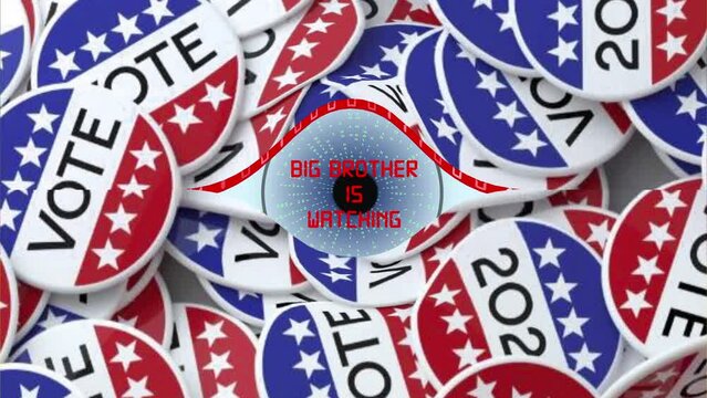 Voting security concept. Ballot monitoring during national elections