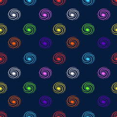 Vector swirl seamless pattern background. Suitable for use fabric design, textile, wrapping paper, wallpaper, etc.