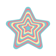 geometric star groovy background frame, figure. Vector